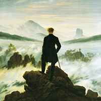 Wanderer ber dem Nebelmeer, Gemlde von C.-D.-Friedrich